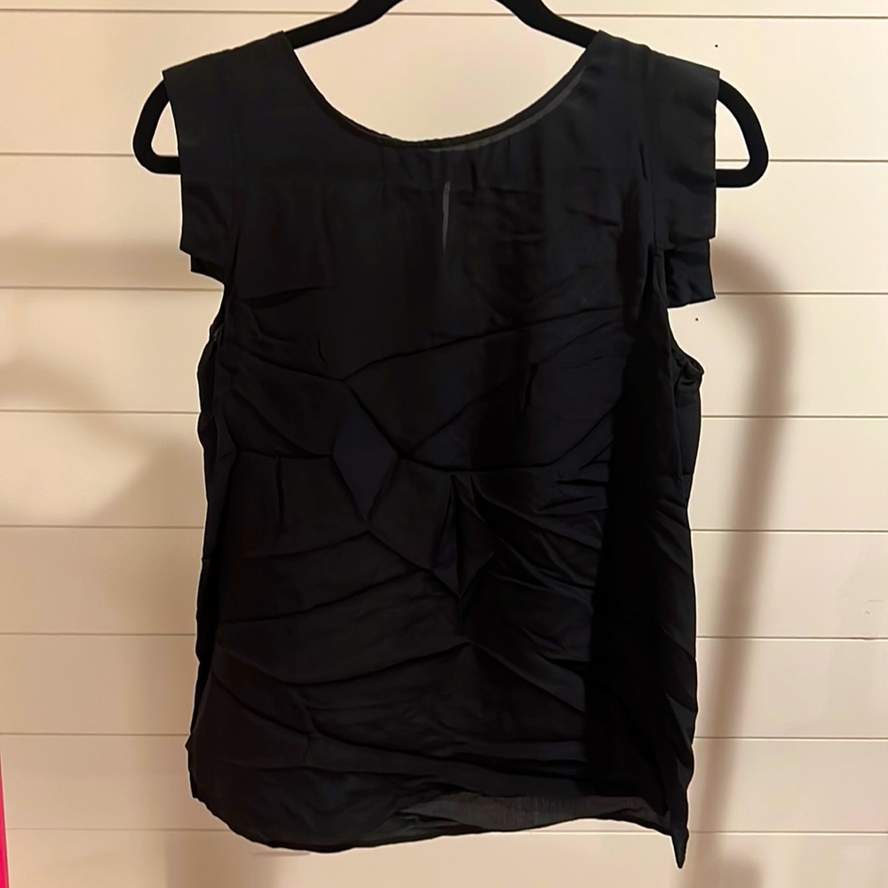 Black silk blouse